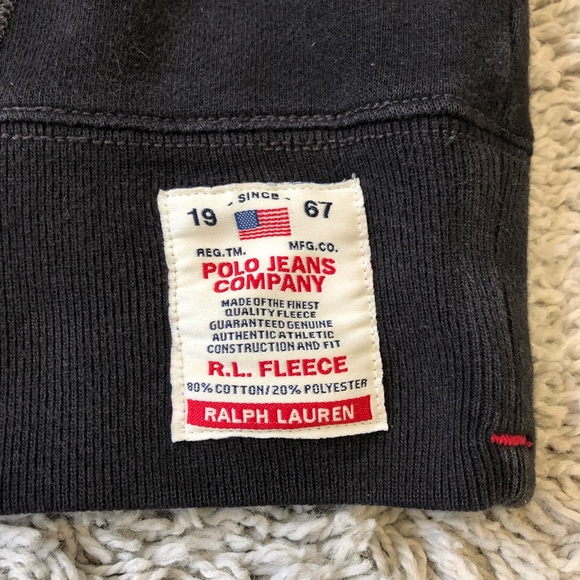 Vintage Polo Ralph Lauren Zip Up Hoodie Sweatshirt - Picture 3 of 5